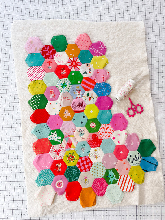 Christmas Hexie Stocking Sew Along: Week 4