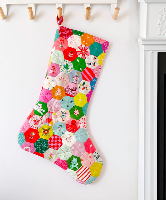 Christmas Hexie Stocking Sew Along Week 5