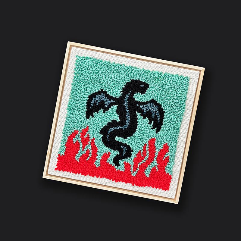Ruby Star Society Punch Needle Kit — Dragon