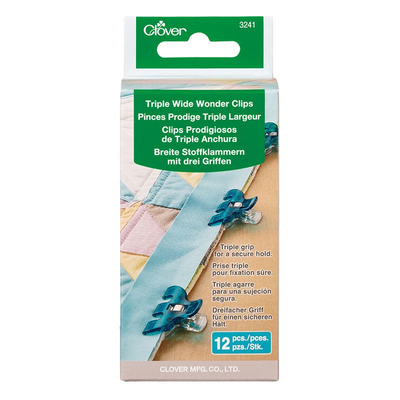 Clover Triple Wide Wonder Clips 12ct
