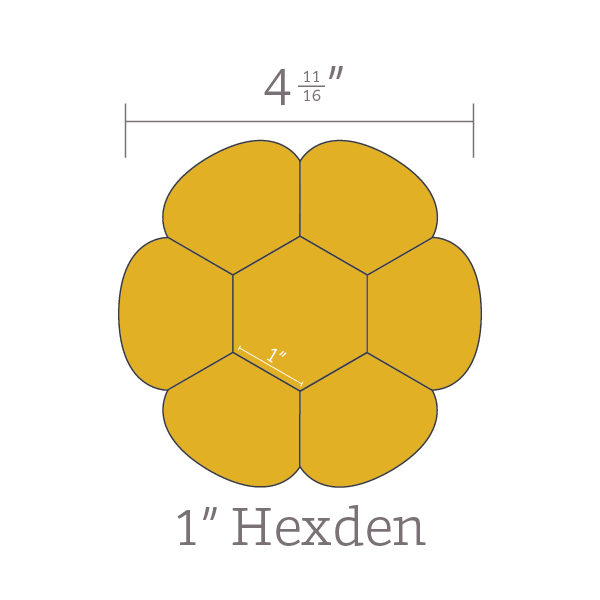 1" Hexden