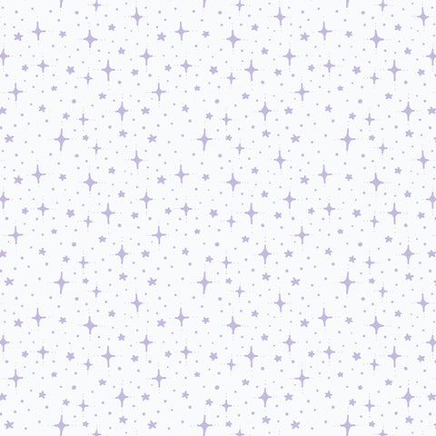Cloud9 Foxwood Starry Sky White organic cotton fabric