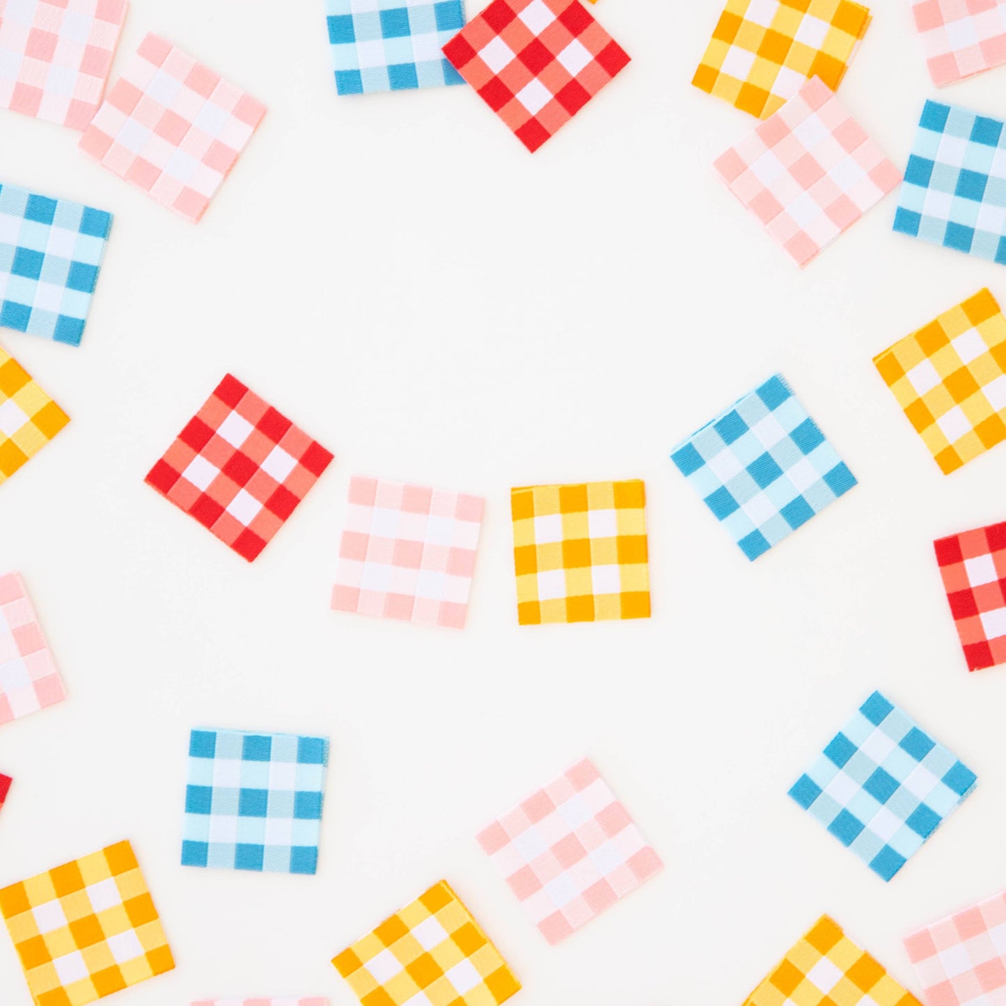 Sarah Hearts - Gingham Multipack - Sewing Woven Clothing and Quilt Labels