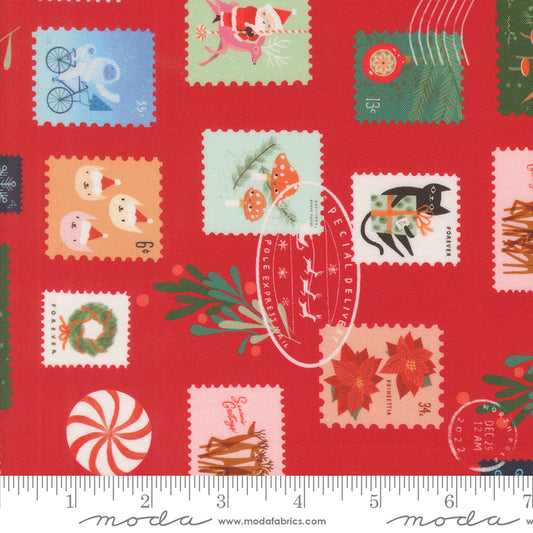 Lizzy House Tiny Christmas Stamps in Red