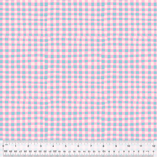 Heather Ross Country Mouse Checkers in Lilac