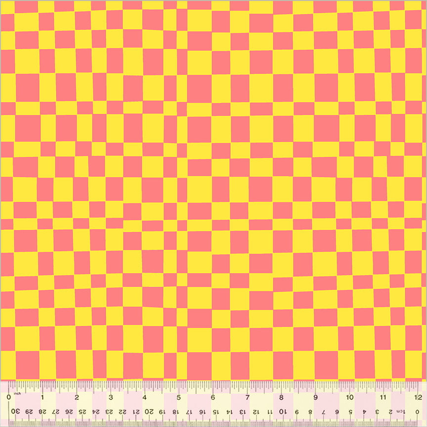 Annabel Wrigley Kaleidoscope Checker Glow-Limeade