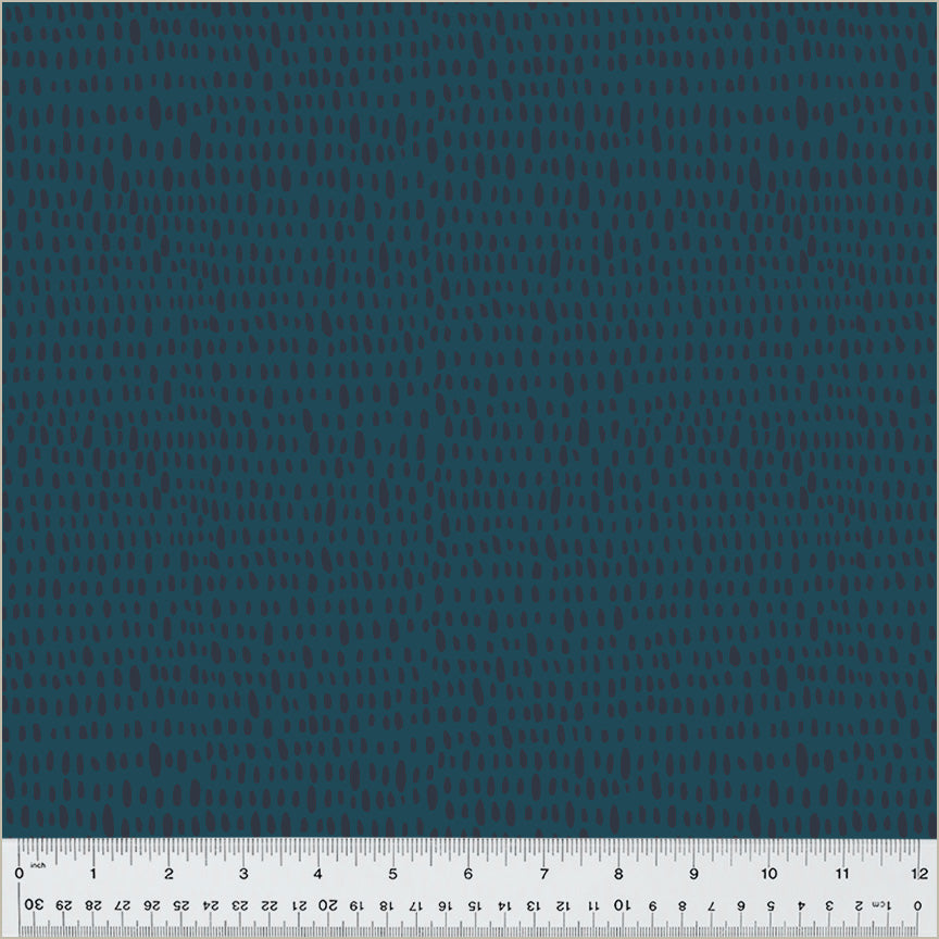 Monaluna Moonlit Rainfall in Ultramarine Organic Cotton