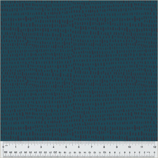 Monaluna Moonlit Rainfall in Ultramarine Organic Cotton