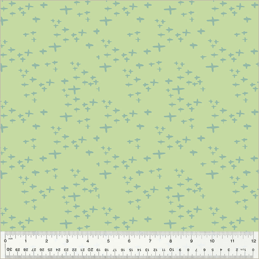 Monaluna Moonlit Glimmer in Celery Organic Cotton