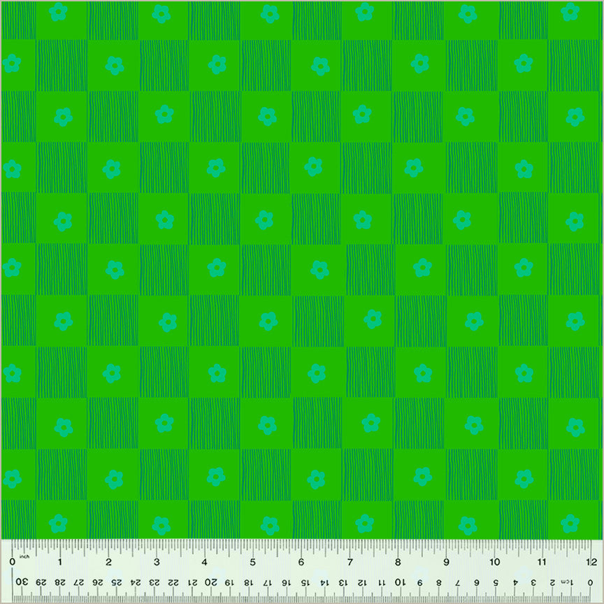 Heather Ross Ruby + Bee Blenders Footpath in Clover