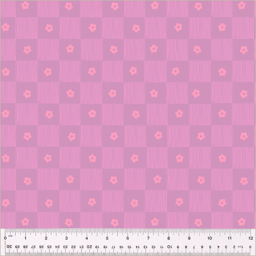 Heather Ross Ruby + Bee Blenders Footpath in Lilac