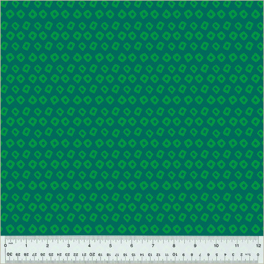 Heather Ross Ruby + Bee Blenders Shibori in Kelp/Evergreen