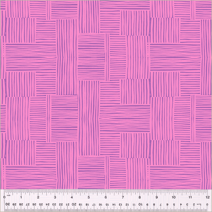 Heather Ross Ruby + Bee Blenders Woven in Vervain/Salvia
