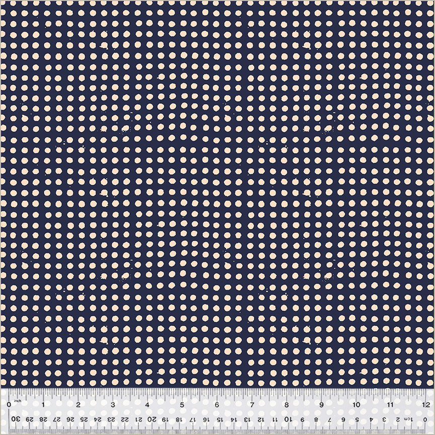 Heather Ross Ruby + Bee Blenders Dots in Night Sky/Blush