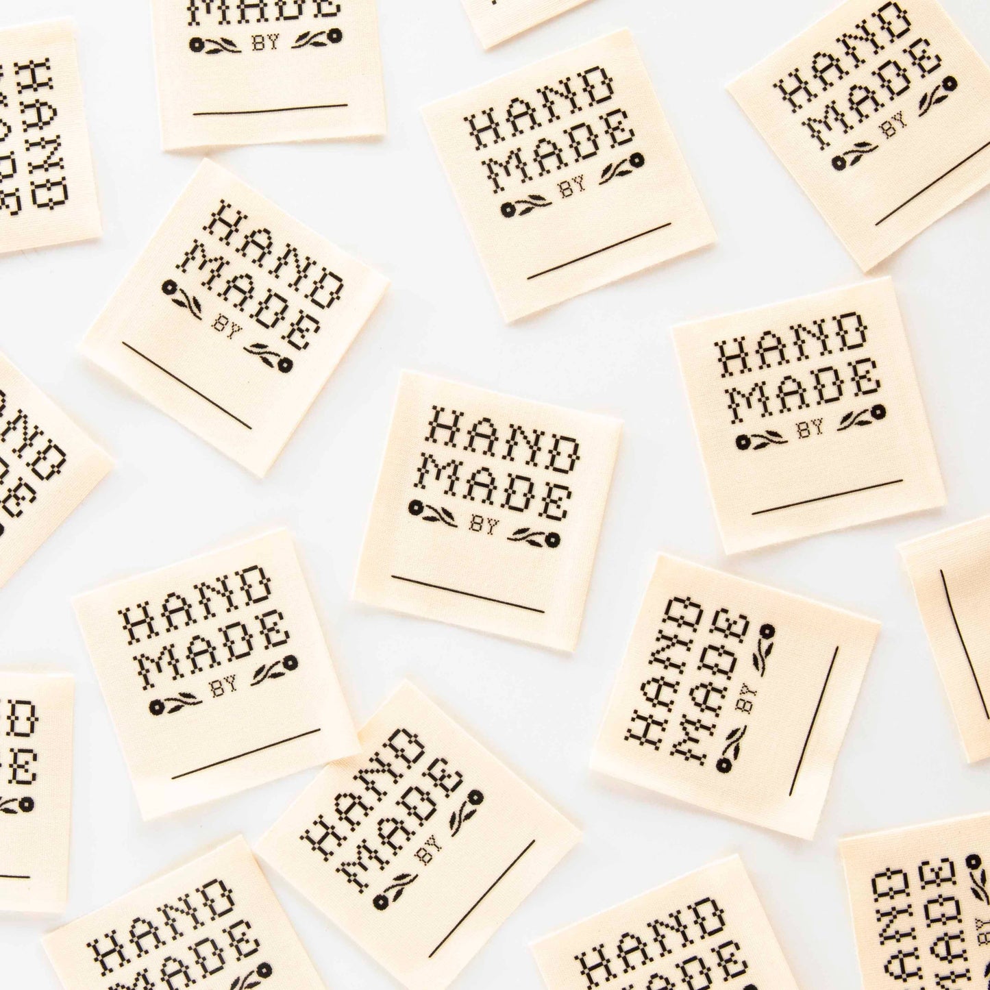 Sarah Hearts - Crafty Handmade By: Organic Cotton Write In Sewing Labels