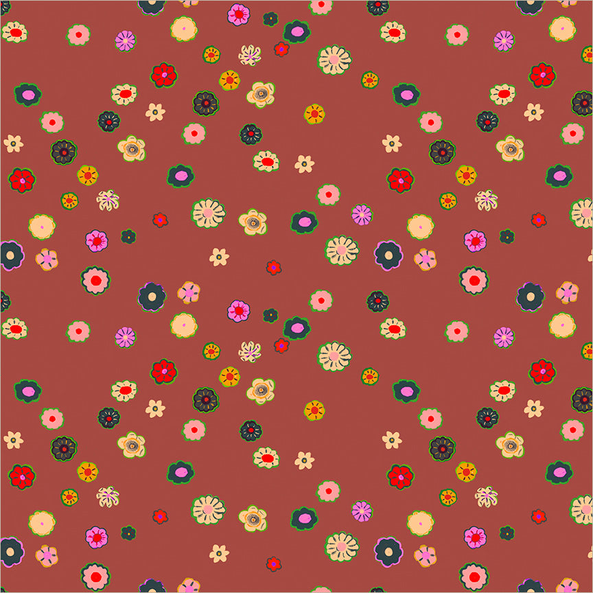 PREORDER Heather Ross Boat Race Beads in Brown