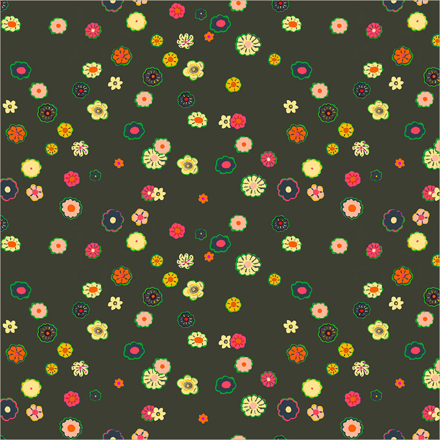 PREORDER Heather Ross Boat Race Beads in Soot