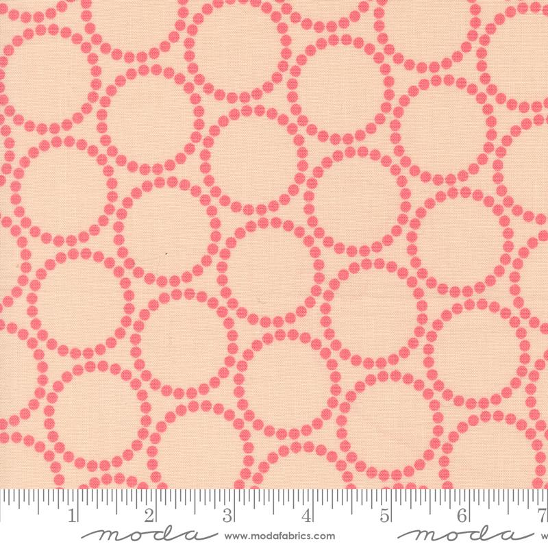 Lizzy House Love Letter Pearl Bracelet Dots in Pink Strawberries