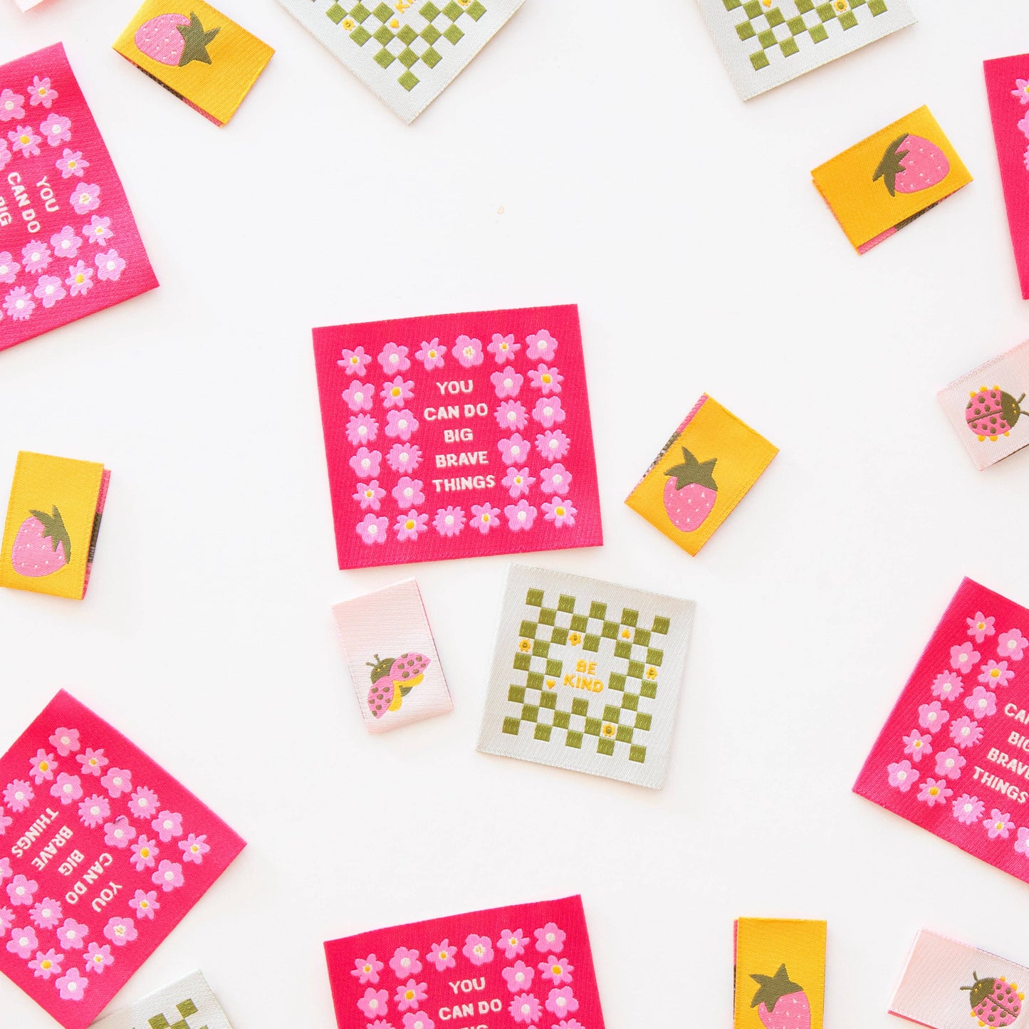 Sarah Hearts - Joyful June Multipack Woven Sewing Quilting Knitting Labels
