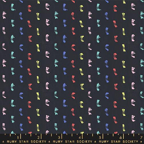 Warp & Weft Ooh Lucky Lucky Flicker in Soft Black