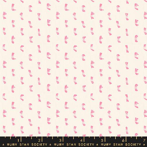 Warp & Weft Ooh Lucky Lucky Flicker in Natural and Pink