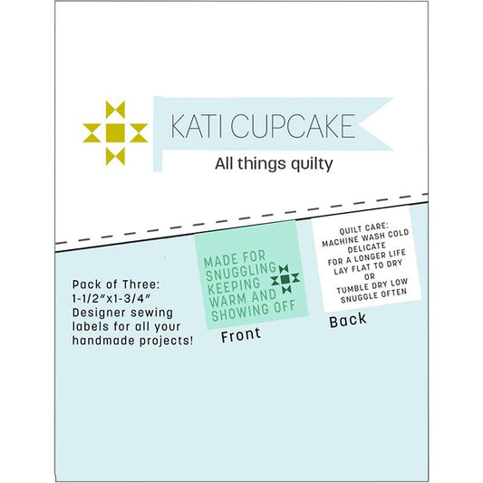 Kati Cupcake Quilt Care Woven Label Star