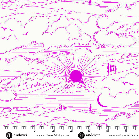 Sun Print Whisper by Alison Glass Dwell in Magenta