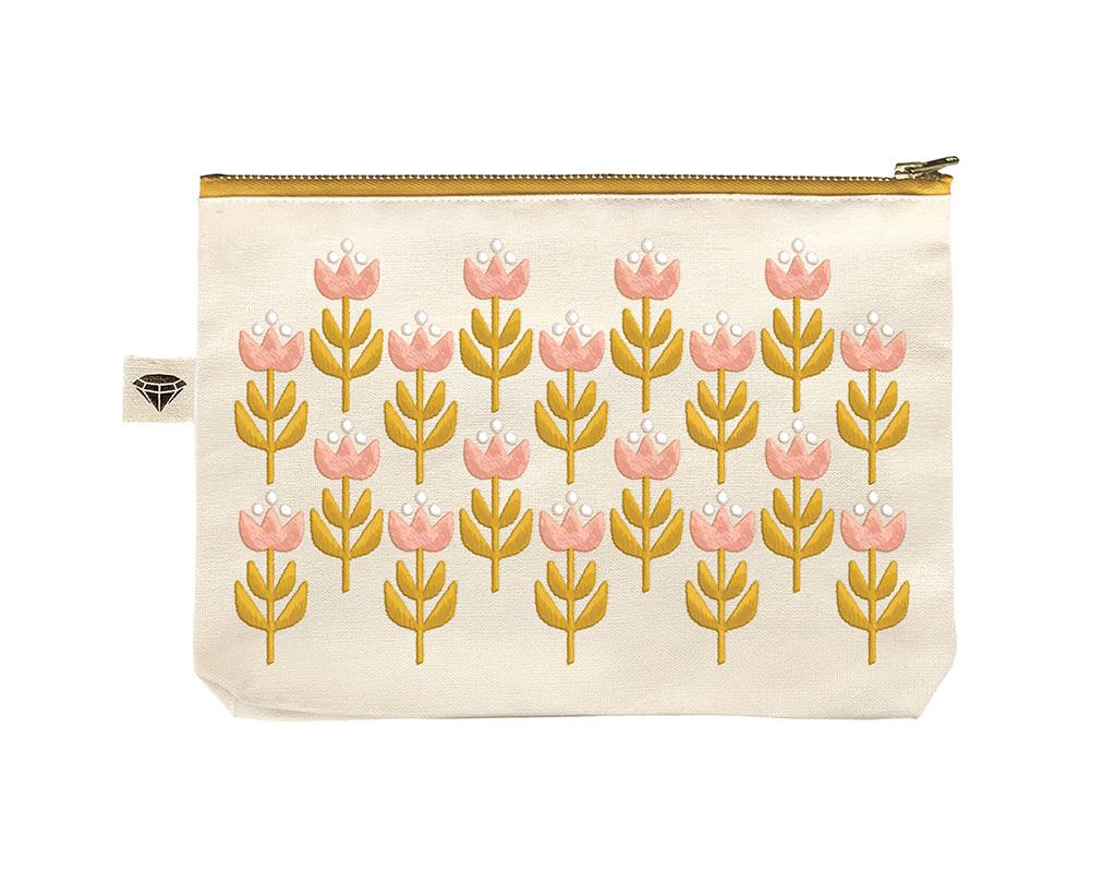 Ruby Star Society Gathering Embroidered Pouch