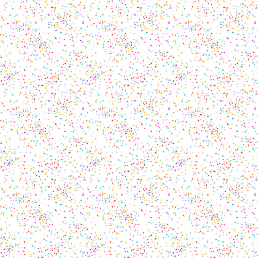 Figo Dovetail Sprinkles Multi on White