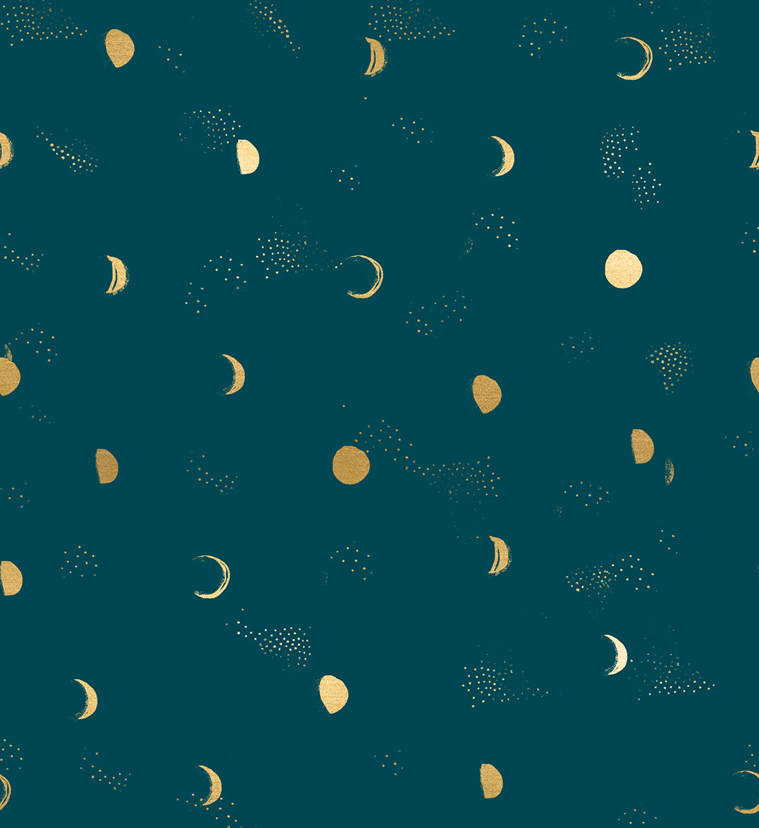 Firefly Moon Phase in Metallic Galaxy