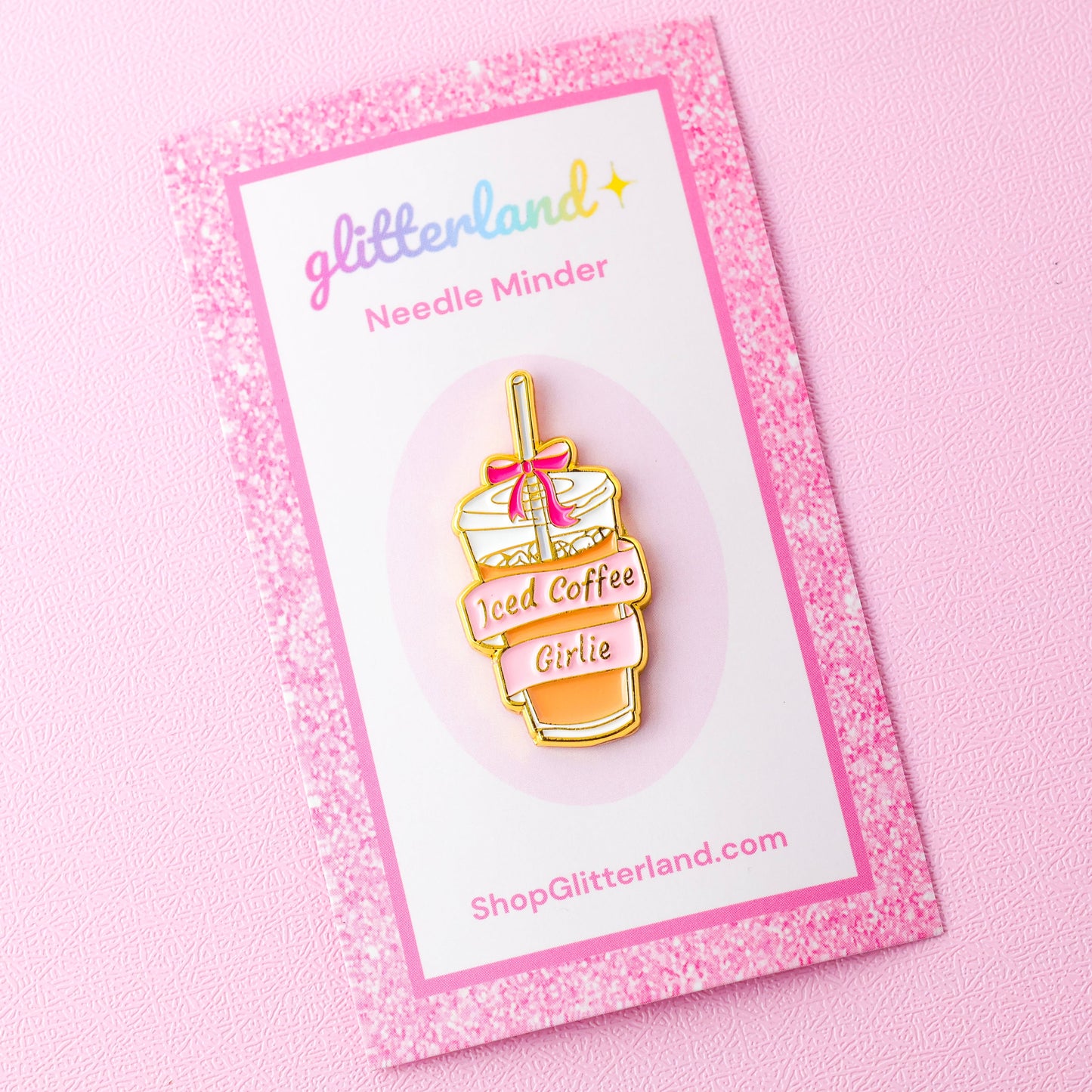 Glitterland Iced Coffee Girlie Needle Minder