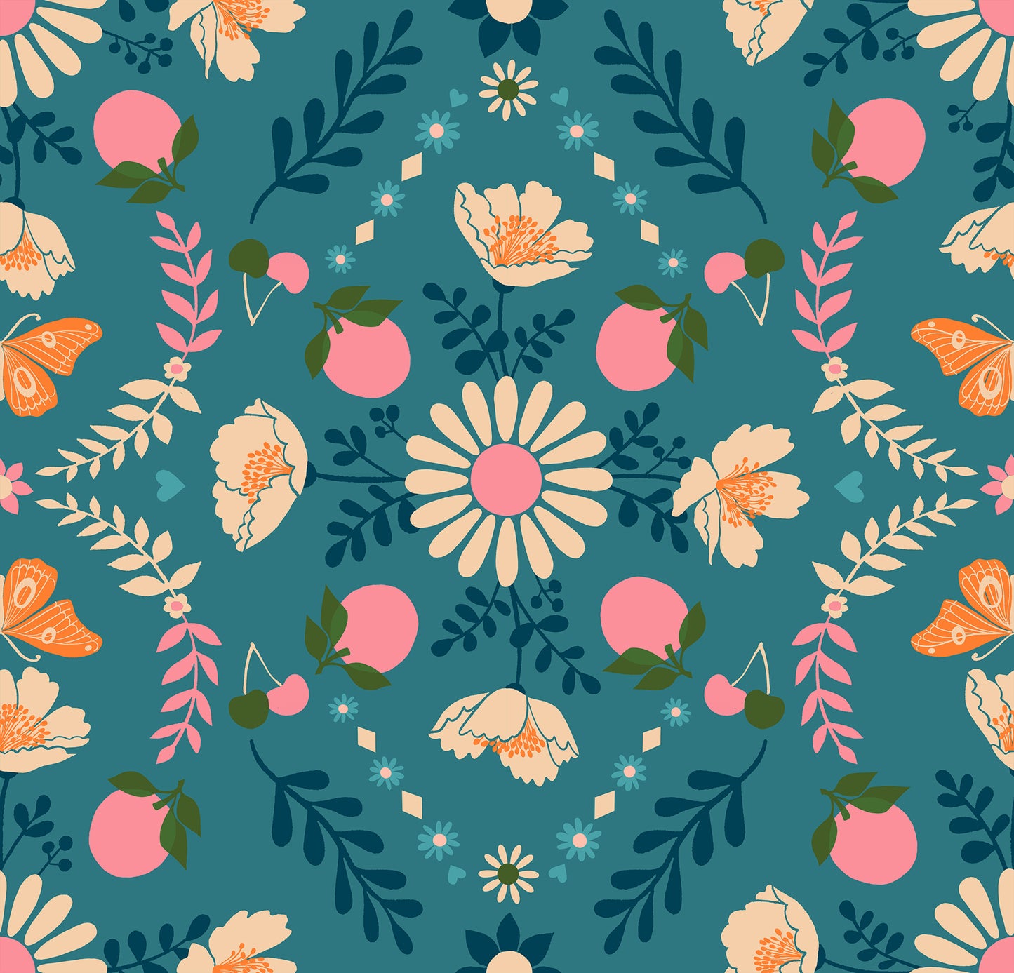 Ruby Star Society Juicy Poppy Garden in Storytime by Melody Miller