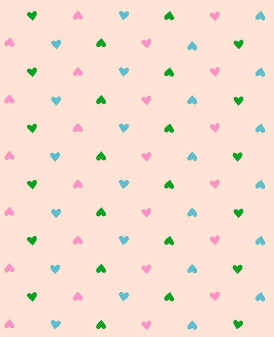 Ruby Star Society Best Day Ever Hearts in Peach Cream