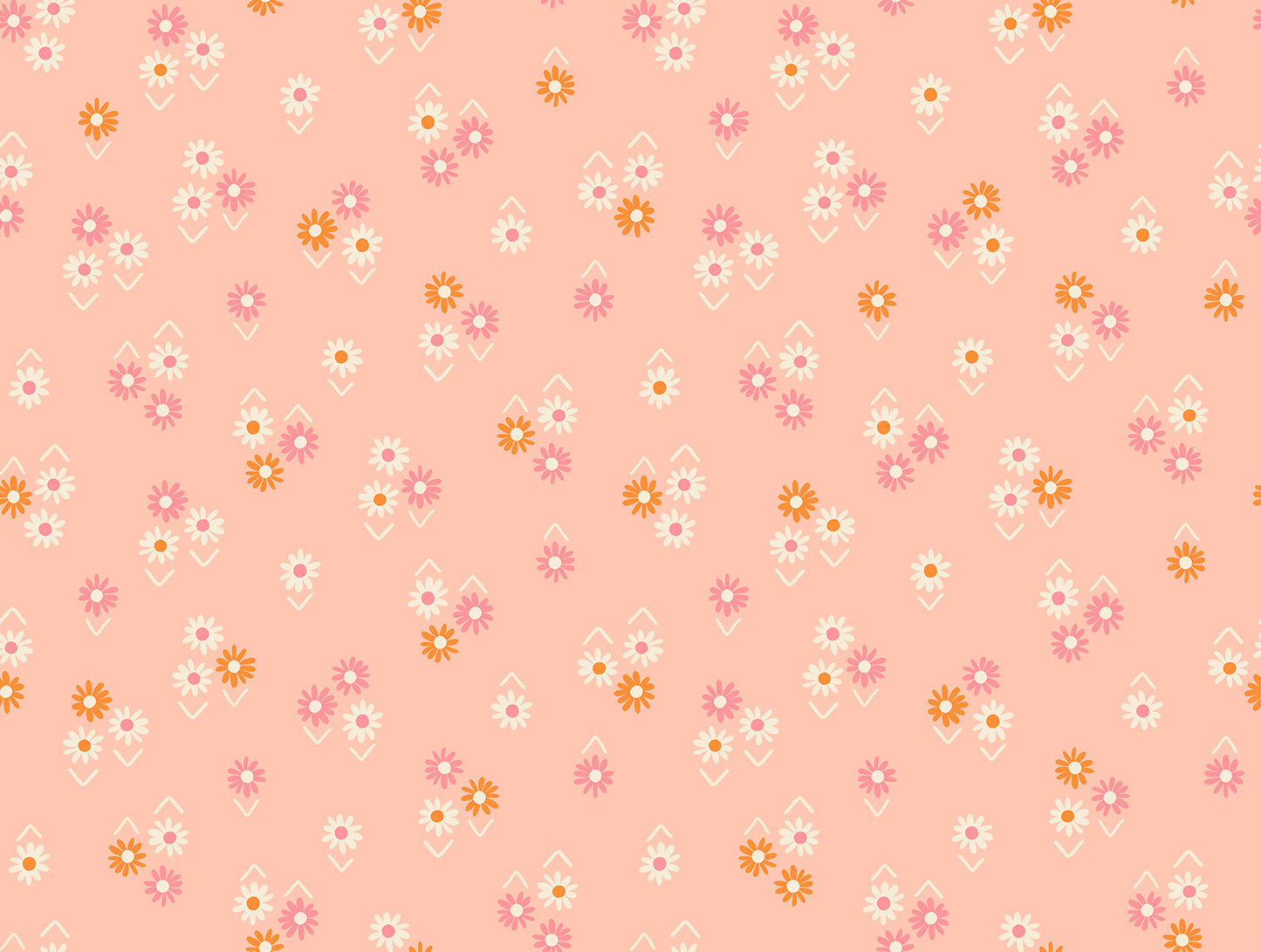 Ruby Star Society Juicy Baby Flowers in Peach by Melody Miller