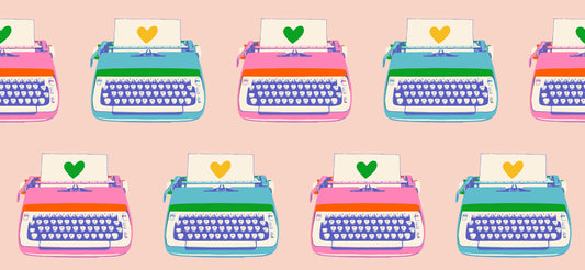 Ruby Star Society Best Day Ever Typewriters in Vintage Pink