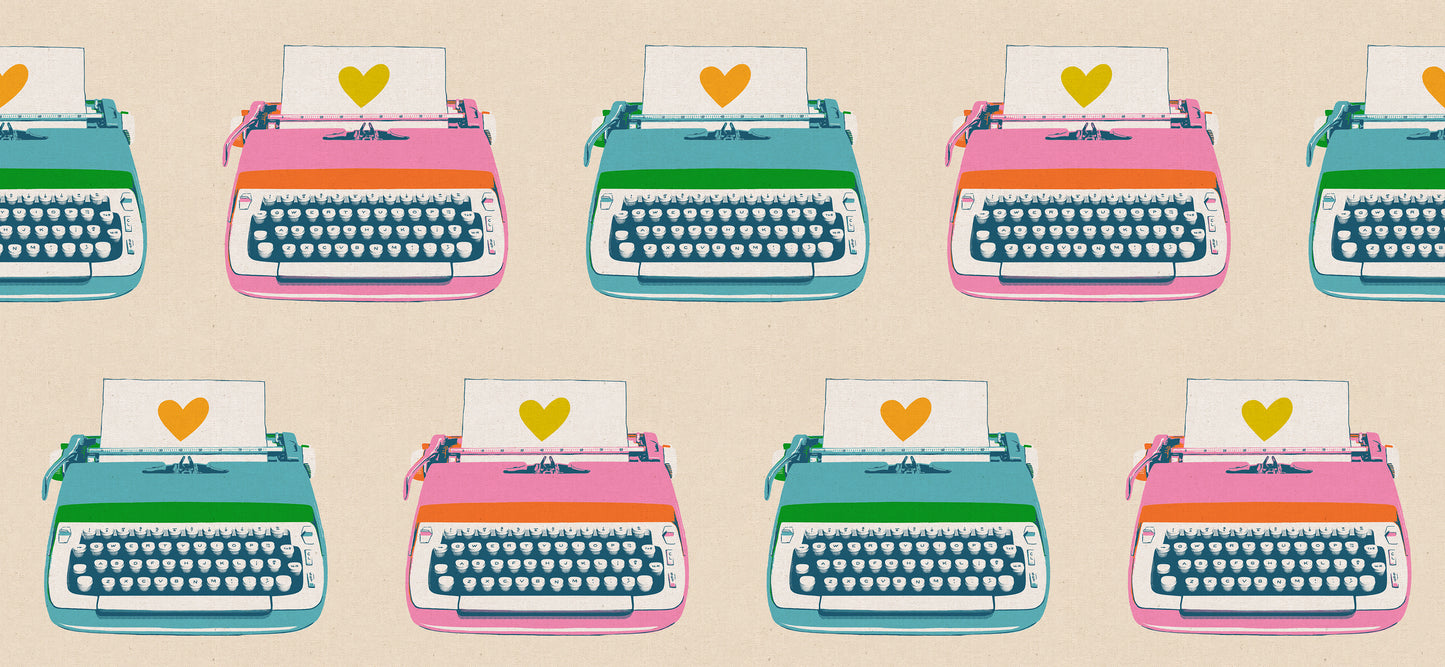 PREORDER Ruby Star Society Best Day Ever Canvas Typewriters in Natural