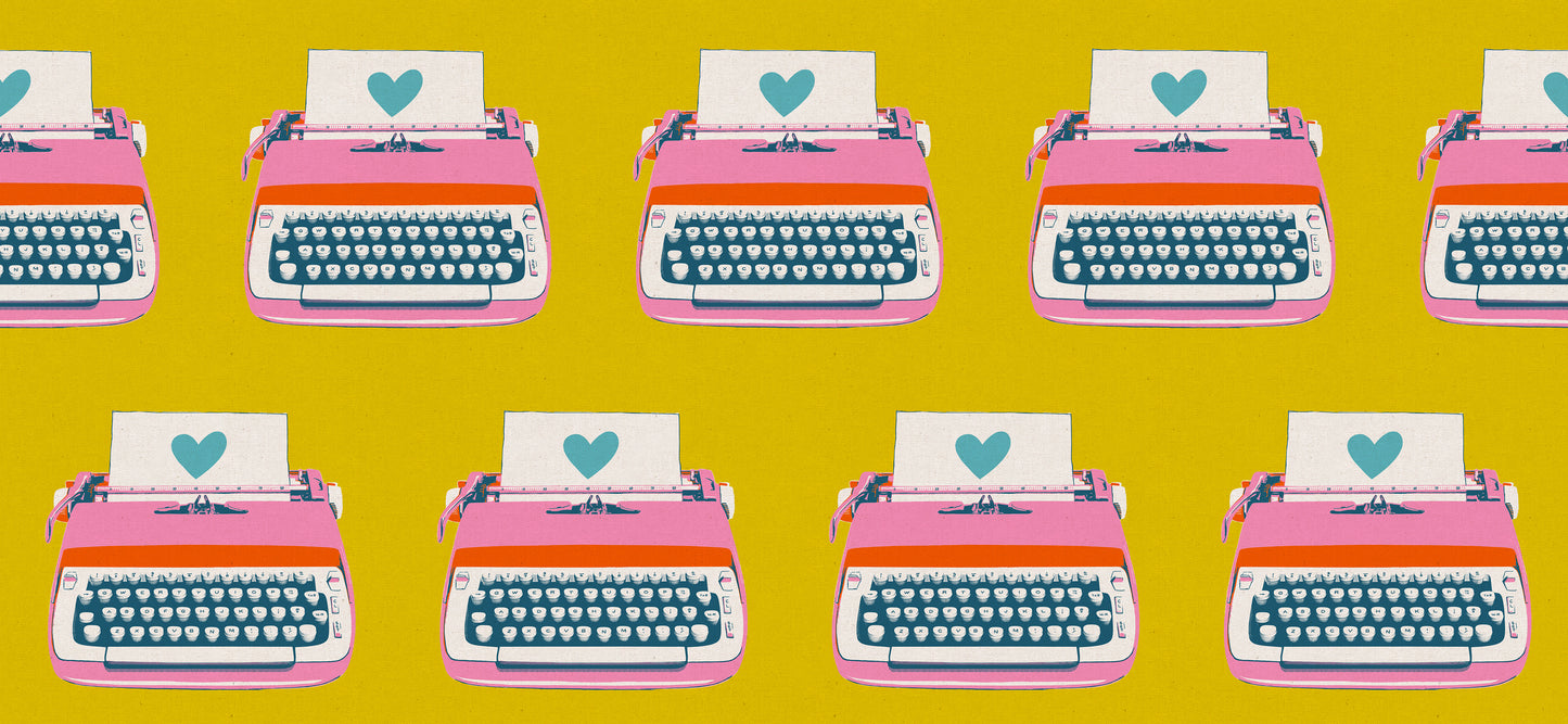 PREORDER Ruby Star Society Best Day Ever Canvas Typewriters in Golden Hour