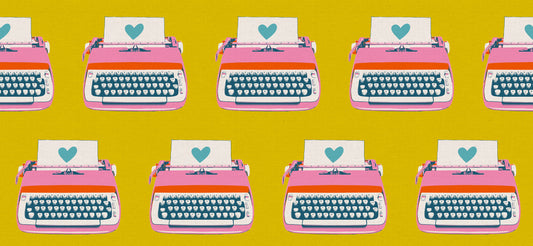 Ruby Star Society Best Day Ever Canvas Typewriters in Golden Hour