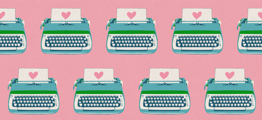 Ruby Star Society Best Day Ever Canvas Typewriters in Posy
