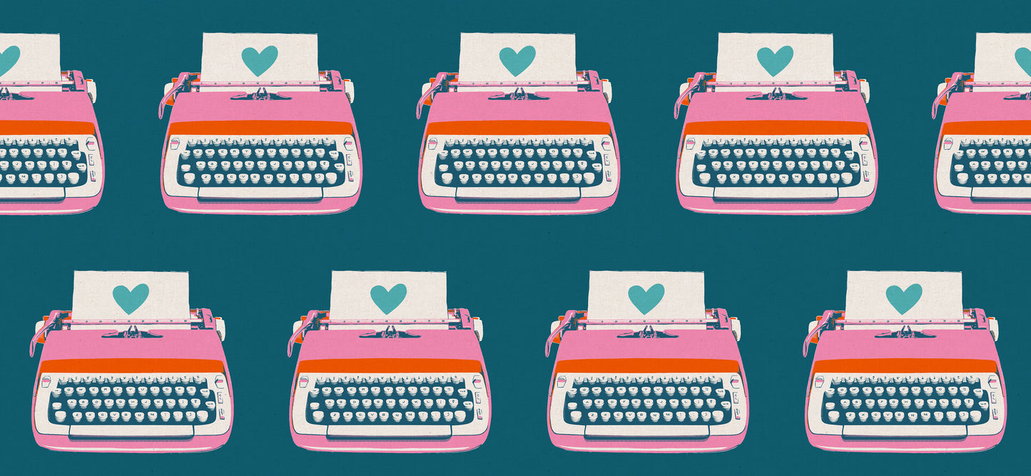 PREORDER Ruby Star Society Best Day Ever Canvas Typewriters in Teal