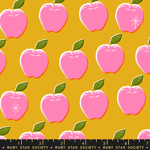 PREORDER Ruby Star Society Sparkle Shopper Apples Goldenrod