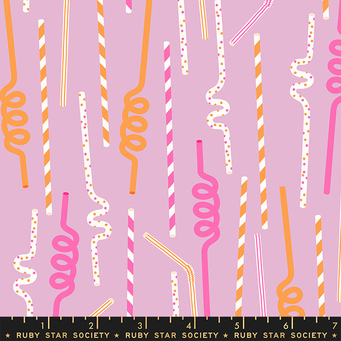Ruby Star Society Sugar Cone Fabric Straws in Macaron