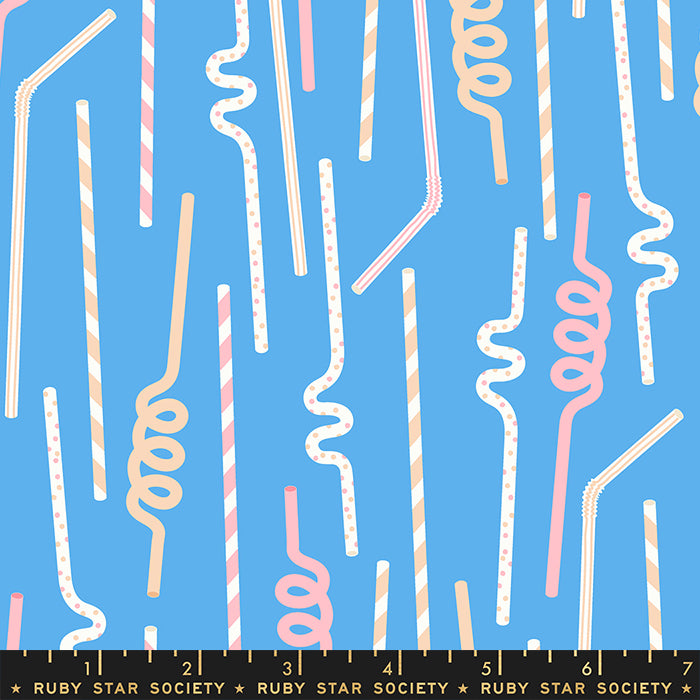 Ruby Star Society Sugar Cone Fabric Straws in Altitude
