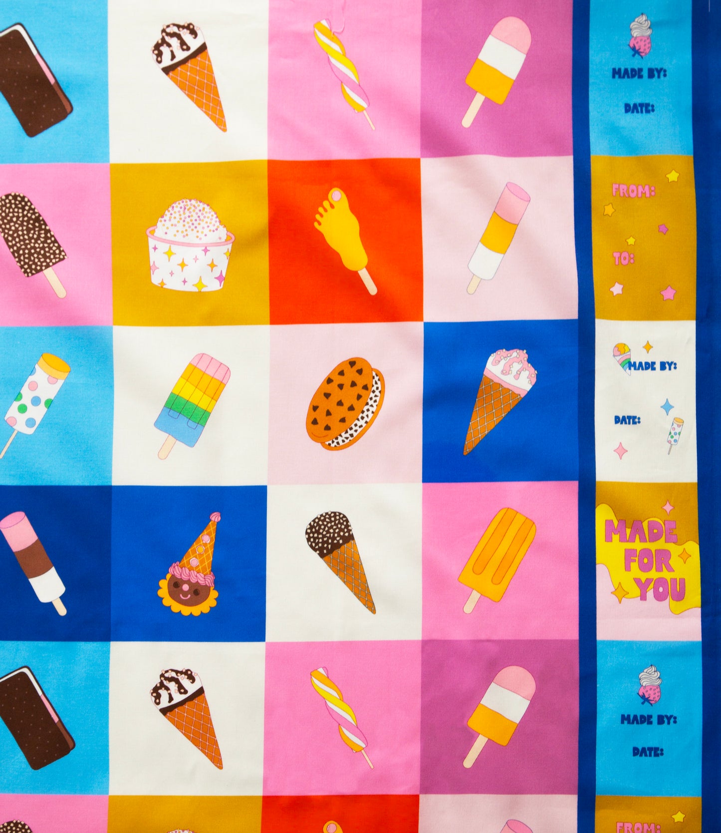 PREORDER Ruby Star Society Sugar Cone 2 Ice Cream Man Multi 18" x 44" Panel