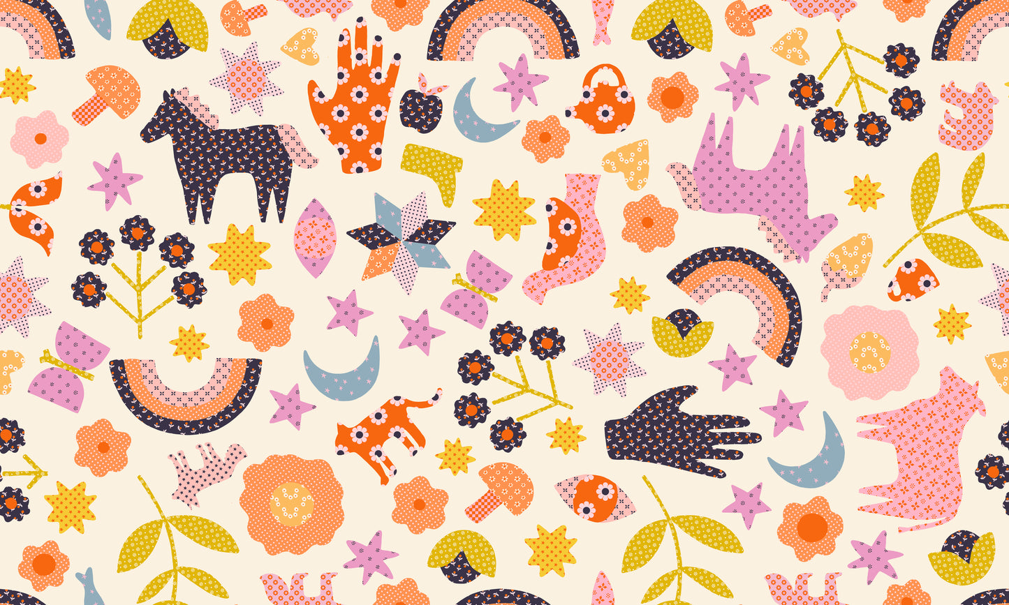PREORDER Ruby Star Society Meadow Star Applique Menagerie in Daisy