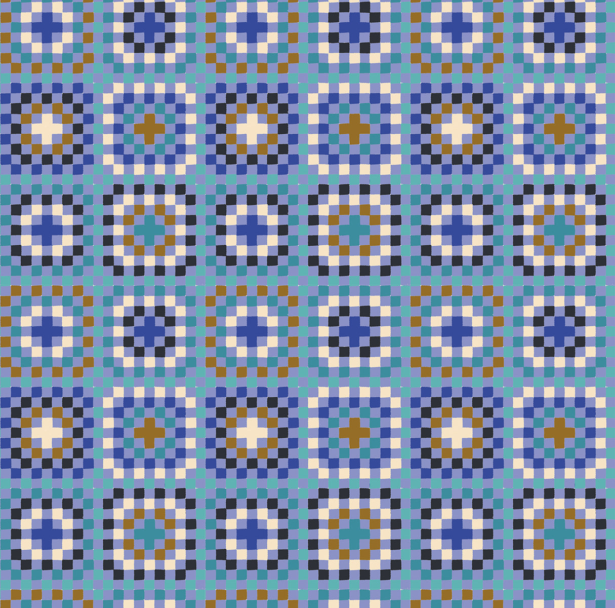 PREORDER Ruby Star Society Meadow Star Granny Square in Dusk