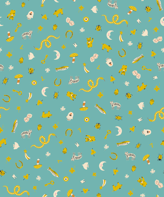 Ruby Star Society Ooh Lucky Lucky Good Luck in Turquoise