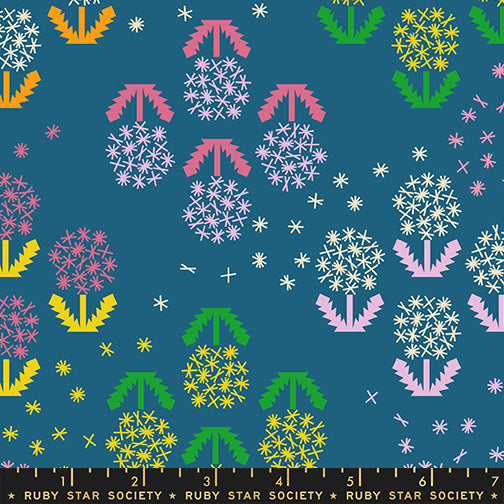 PREORDER Ruby Star Society Float Wishes Teal 45" Canvas