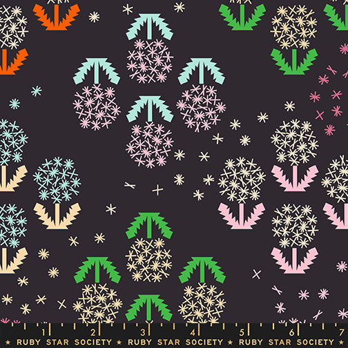 PREORDER Ruby Star Society Float Wishes Soft Black 45" Canvas