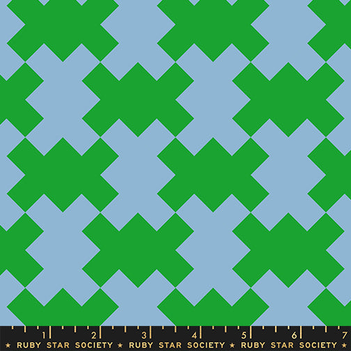 PREORDER Ruby Star Society Sybil Criss Cross Canvas Deep Verdant